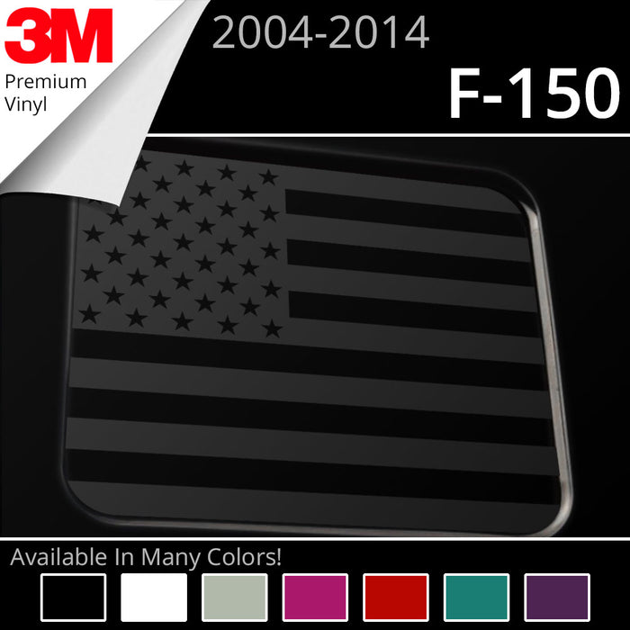 BocaDecals 2004-2014 Ford F150 Rear Middle Window American Flag Decal