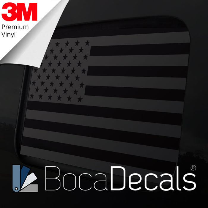 BocaDecals 2020-2025 Jeep Gladiator Rear Middle Window American Flag Decal Sticker Accessory