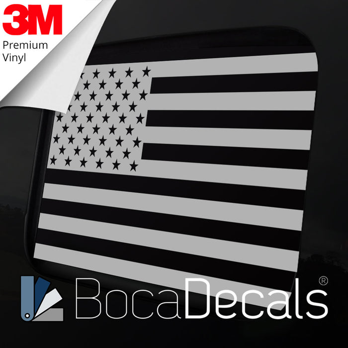 BocaDecals 2020-2025 Jeep Gladiator Rear Middle Window American Flag Decal Sticker Accessory