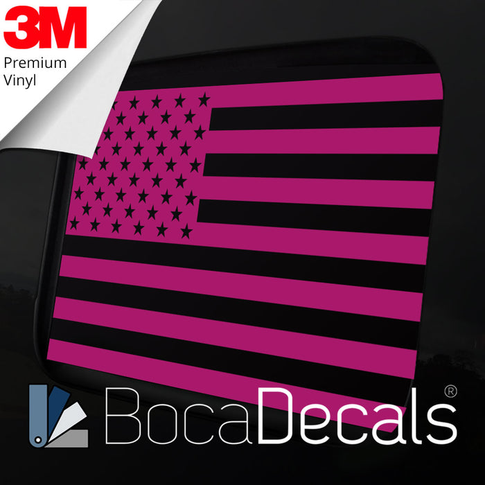 BocaDecals 2020-2025 Jeep Gladiator Rear Middle Window American Flag Decal Sticker Accessory