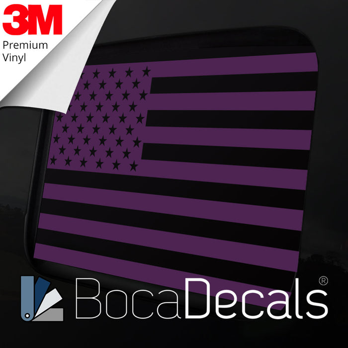 BocaDecals 2020-2025 Jeep Gladiator Rear Middle Window American Flag Decal Sticker Accessory