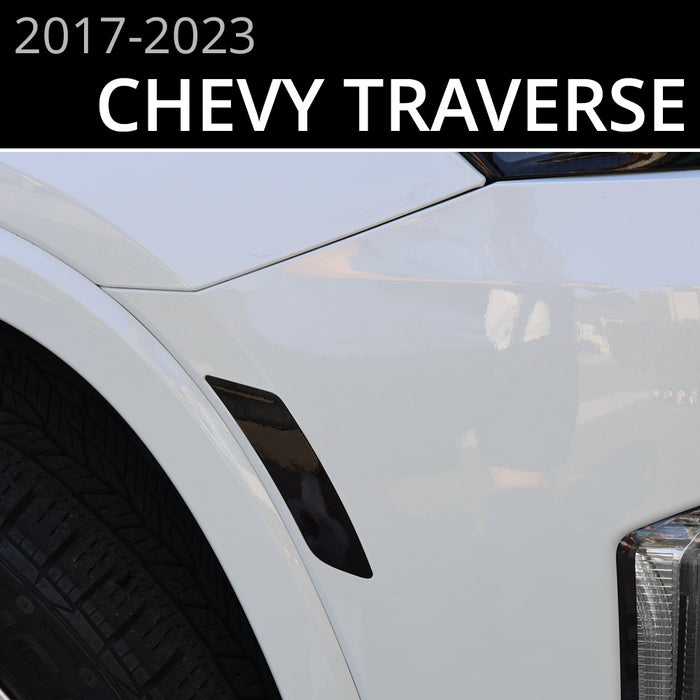 BocaDecals 2018-2023 Chevy Traverse Side Marker Tint Blackout Decals (Set of 2)