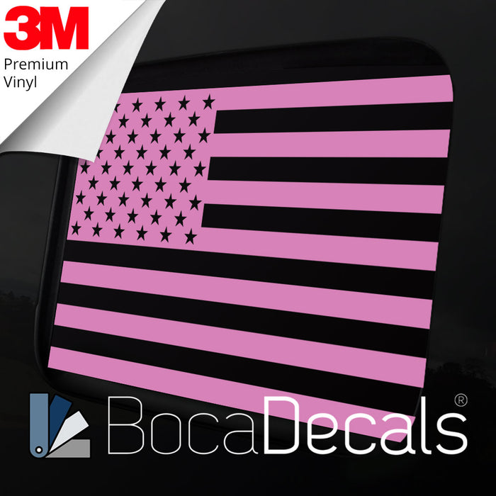 BocaDecals 2020-2025 Jeep Gladiator Rear Middle Window American Flag Decal Sticker Accessory