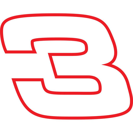 3 Inch Dale Earnhardt #3 Decal