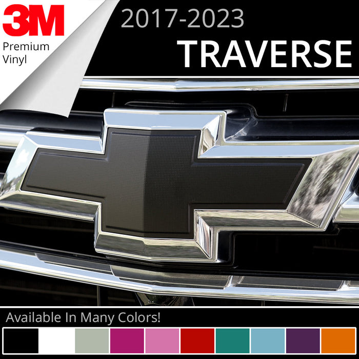 BocaDecals 2018-2023 Chevy Traverse Emblem Overlay Insert Decals (Set of 2)