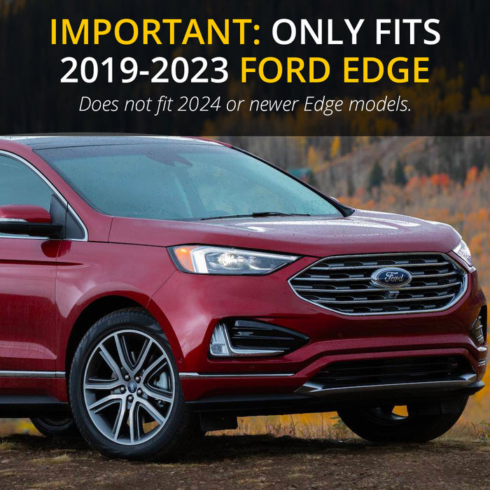 BocaDecals Emblem Overlay Decal Insert For 2019-2023 Ford Edge (Set of 2)