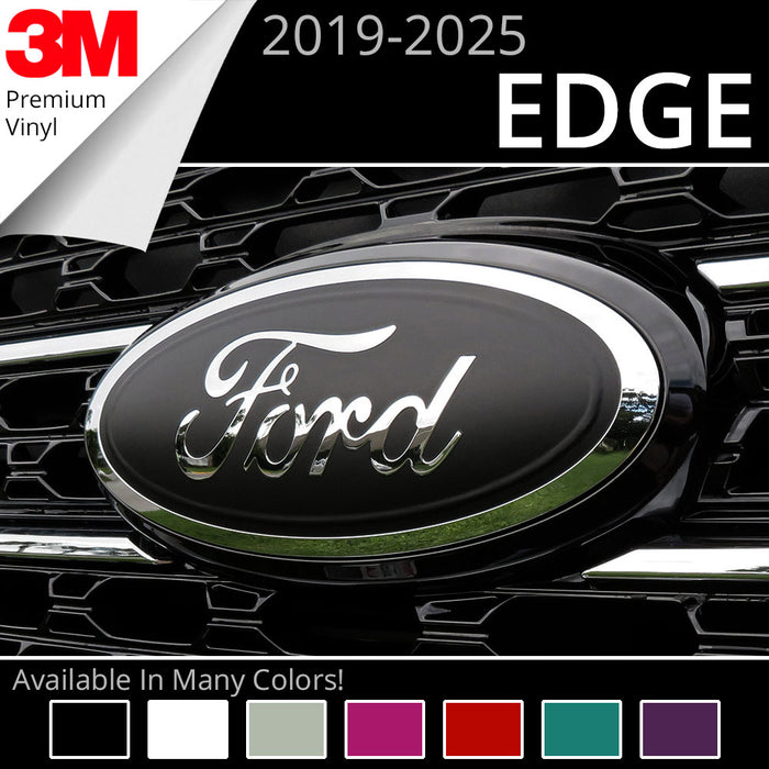 BocaDecals 2019-2025 Ford Edge Logo Emblem Insert Decals (Set of 2)