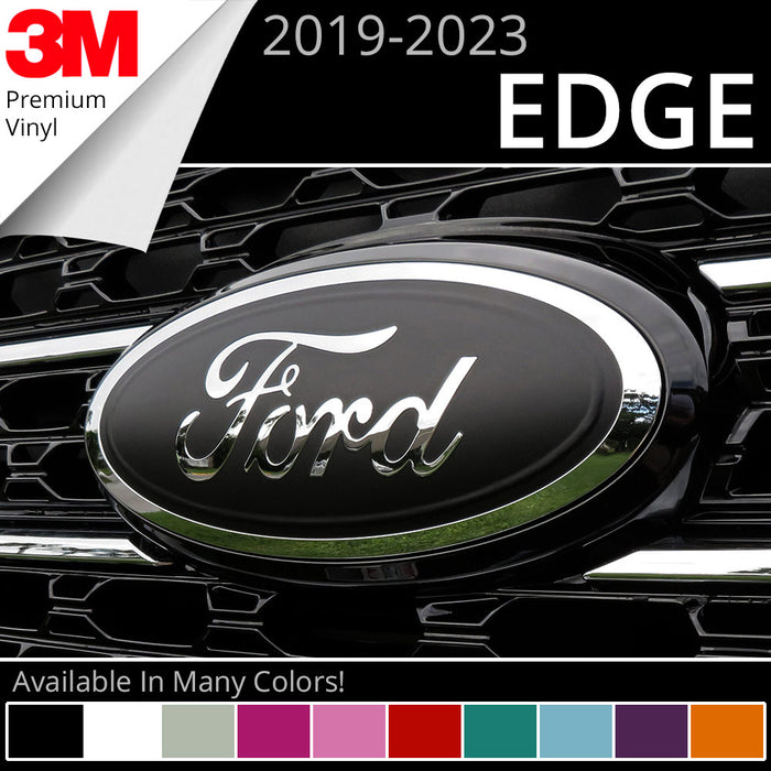 BocaDecals Emblem Overlay Decal Insert For 2019-2023 Ford Edge (Set of 2)
