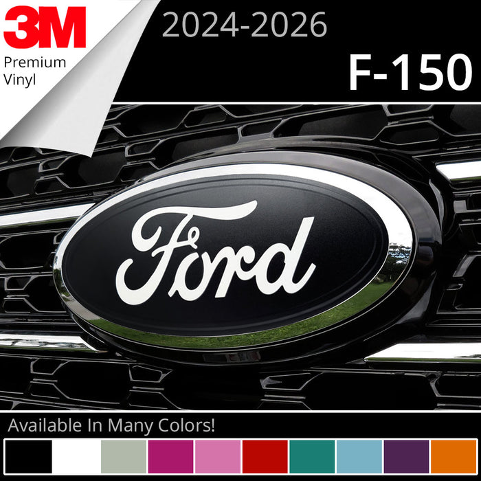 BocaDecals 2024-2026 Ford F150 Emblem Overlay Insert Decals (Set of 2)