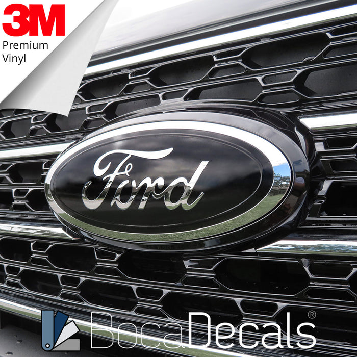 BocaDecals 2015-2018 Ford Edge Logo Emblem Insert Decals