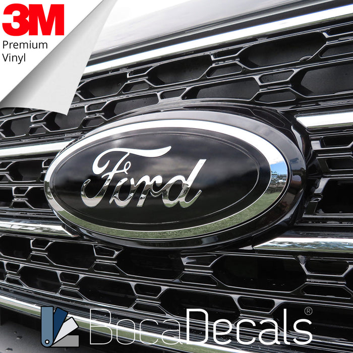 BocaDecals 2015-2019 Ford Focus Logo Emblem Insert Overlay Decals