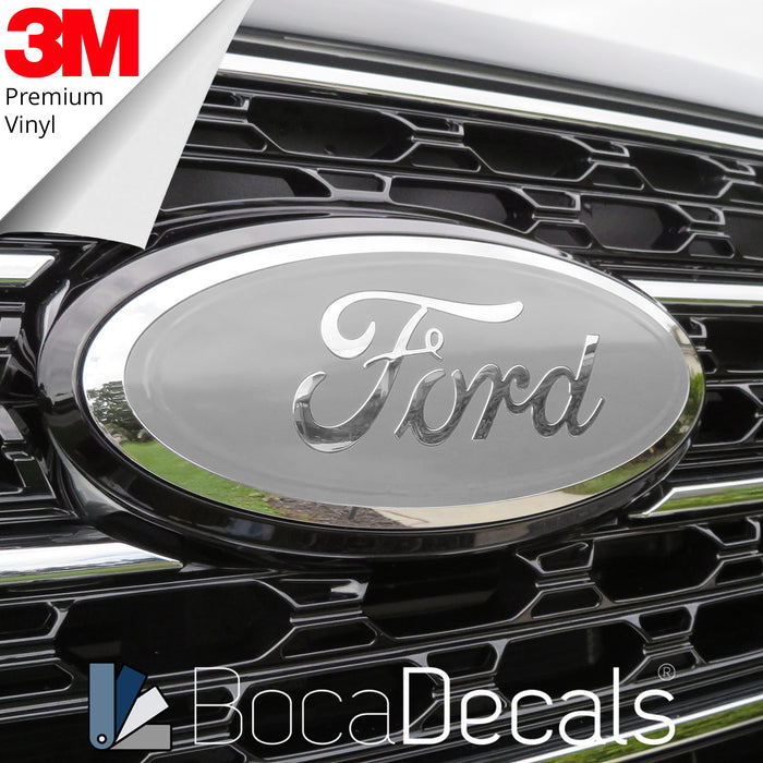 BocaDecals 2022-2025 Ford Bronco Logo Emblem Insert Decal Overlay (Set of 1)