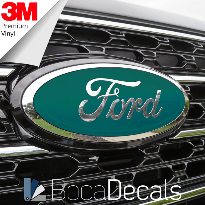 BocaDecals 2015-2023 Ford F150 Emblem Overlay Insert Decals (Set of 2)