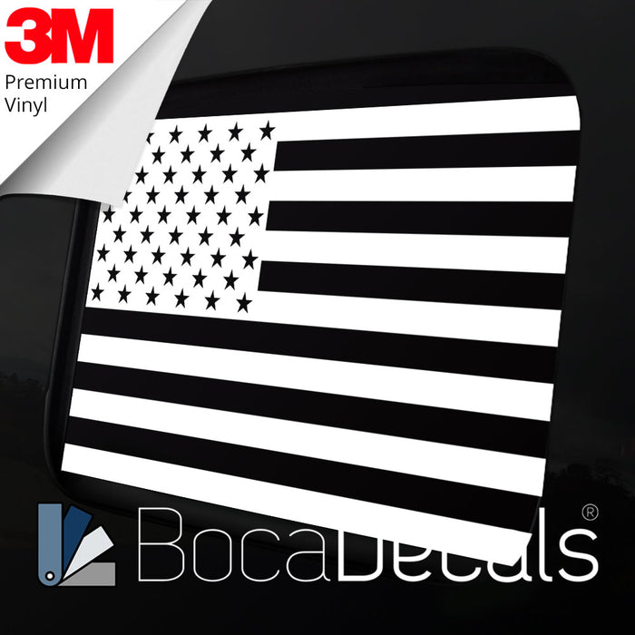 BocaDecals 2020-2025 Jeep Gladiator Rear Middle Window American Flag Decal Sticker Accessory