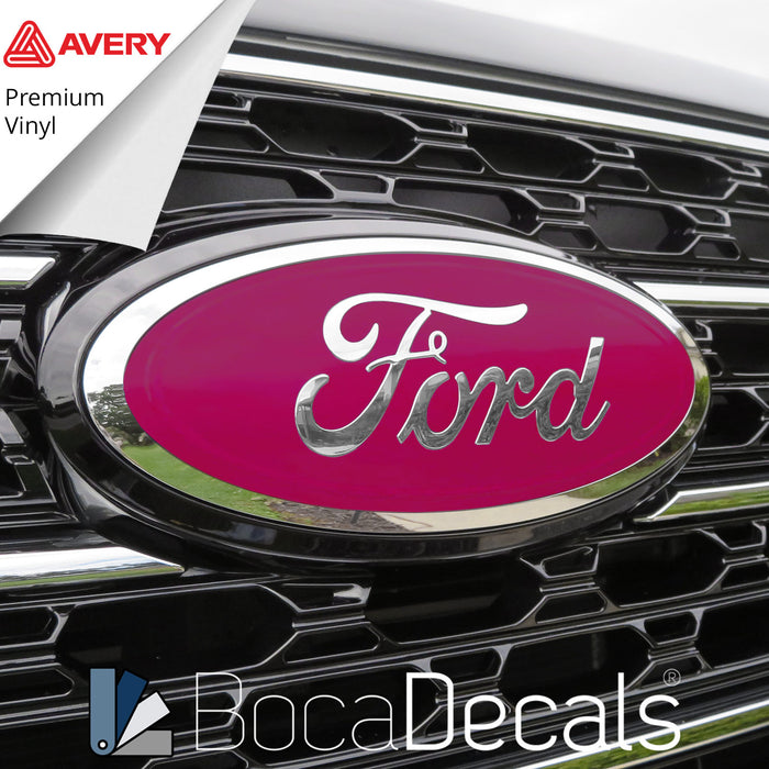 BocaDecals 2018-2024 Ford Expedition Emblem Overlay Insert Decals (Set of 2)