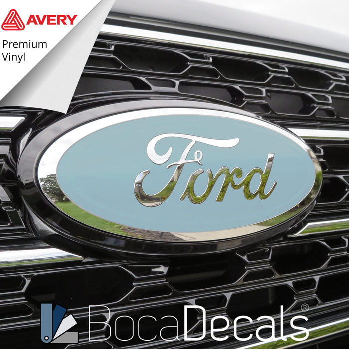 BocaDecals Emblem Insert Decal Overlays For 2020-2026 Ford Explorer (Set of 2)
