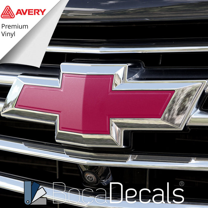 BocaDecals 2018-2023 Chevy Traverse Emblem Overlay Insert Decals (Set of 2)