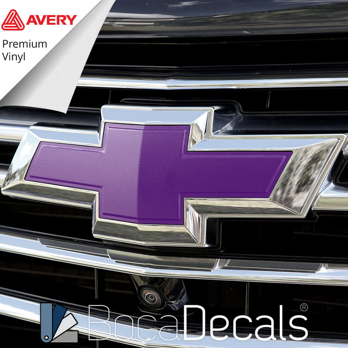 BocaDecals 2018-2023 Chevy Traverse Emblem Overlay Insert Decals (Set of 2)