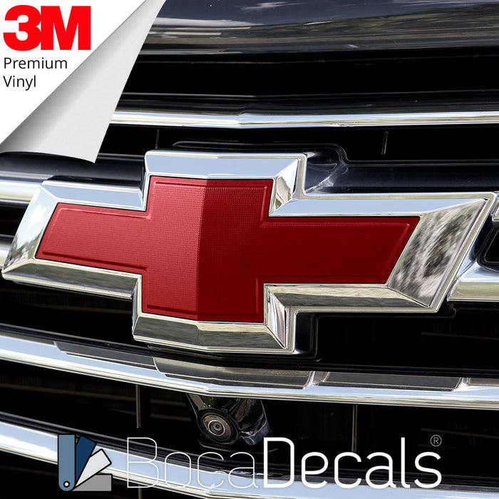 BocaDecals 2018-2023 Chevy Traverse Emblem Overlay Insert Decals (Set of 2)