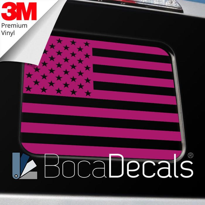 BocaDecals 2015-2025 Ford F150 F250 F350 Precut Rear Middle Window American Flag Decal