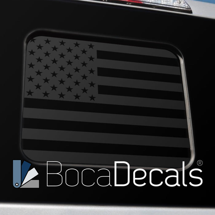 BocaDecals 2004-2014 Ford F150 Rear Middle Window American Flag Decal