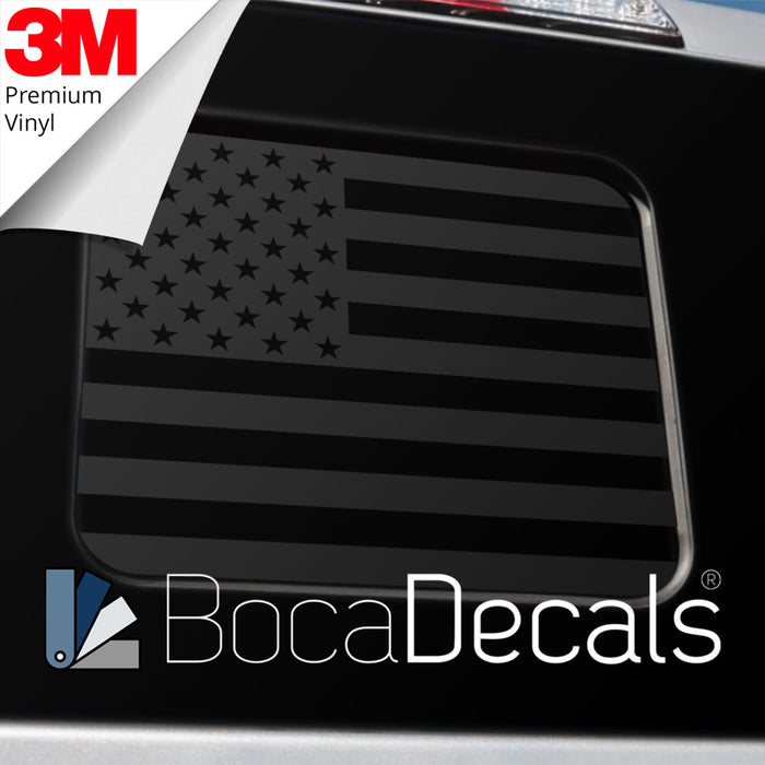 BocaDecals 2015-2025 Ford F150 F250 F350 Precut Rear Middle Window American Flag Decal