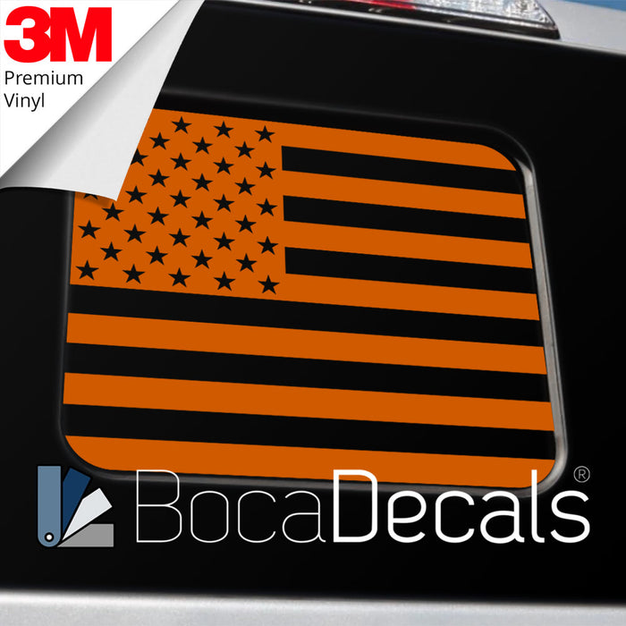 BocaDecals 2015-2025 Ford F150 F250 F350 Precut Rear Middle Window American Flag Decal