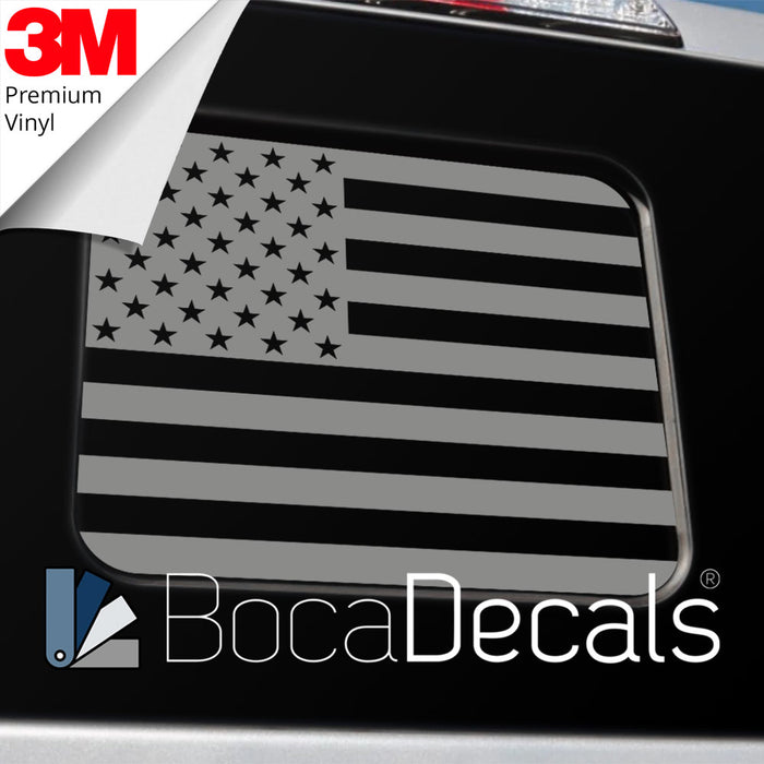 BocaDecals 2015-2025 Ford F150 F250 F350 Precut Rear Middle Window American Flag Decal