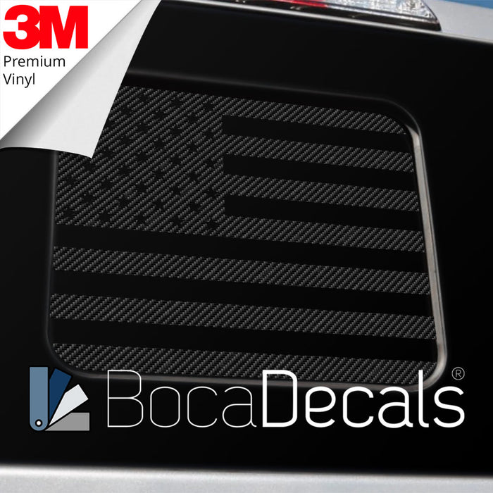 BocaDecals 2015-2025 Ford F150 F250 F350 Precut Rear Middle Window American Flag Decal