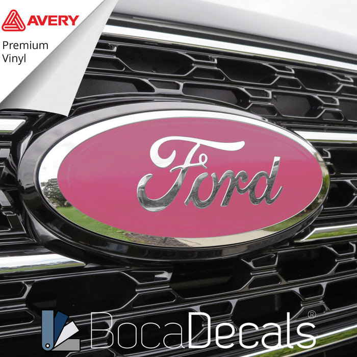 BocaDecals 2015-2023 Ford F150 Emblem Overlay Insert Decals (Set of 2)