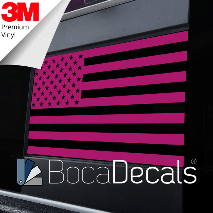 BocaDecals 2009-2025 Dodge RAM 1500/2500/3500 Rear Middle Window American Flag Decal