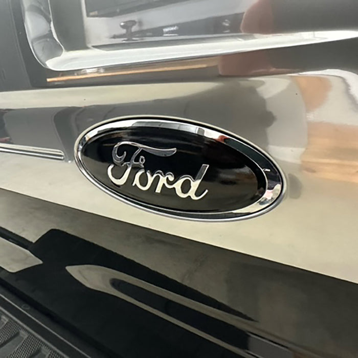 BocaDecals 2015-2024 Ford F150 Emblem Overlay Insert Decals (Set of 2)