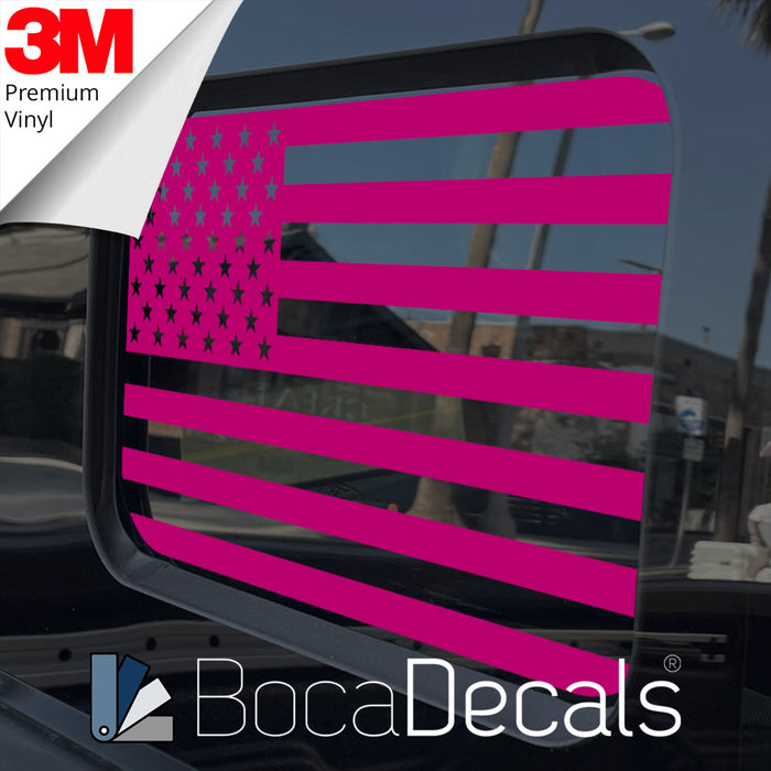 BocaDecals 2018-2025 Ford Ranger Rear Middle Window American Flag Decal