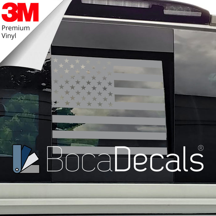 BocaDecals 2005-2025 Nissan Frontier Rear Middle Window American Flag Decal