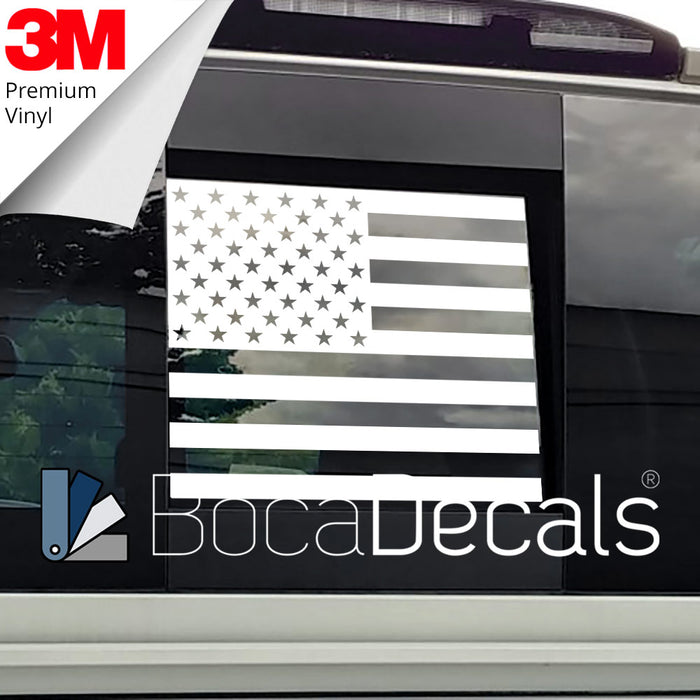 BocaDecals 2016-2025 Toyota Tacoma Rear Middle Window American Flag Decal