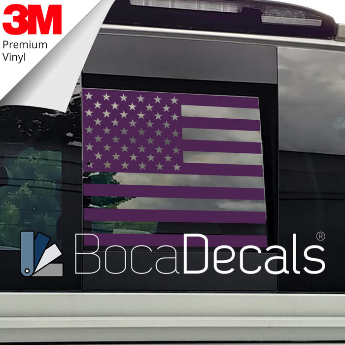 BocaDecals 2005-2025 Nissan Frontier Rear Middle Window American Flag Decal