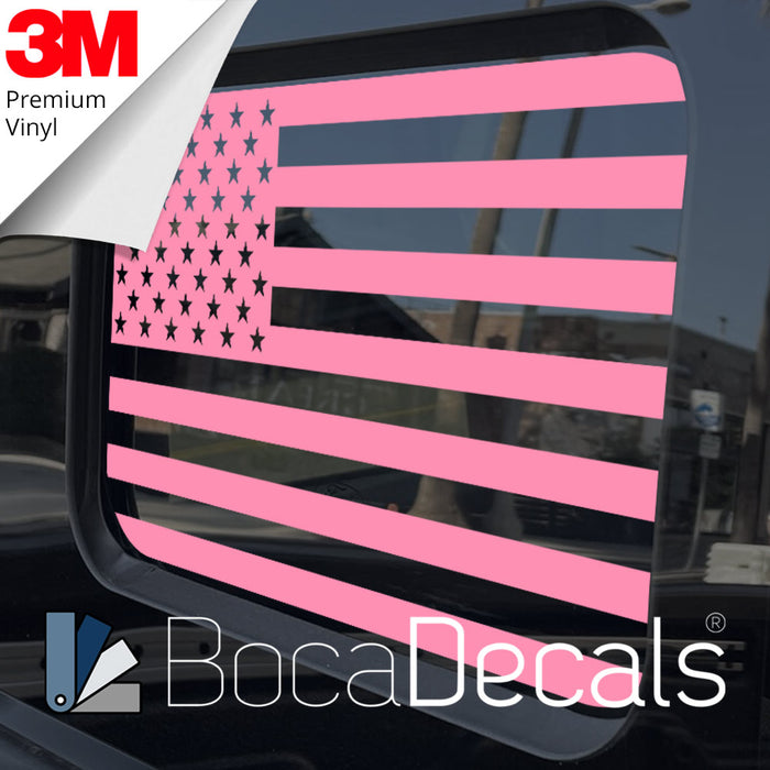 BocaDecals 2018-2025 Ford Ranger Rear Middle Window American Flag Decal