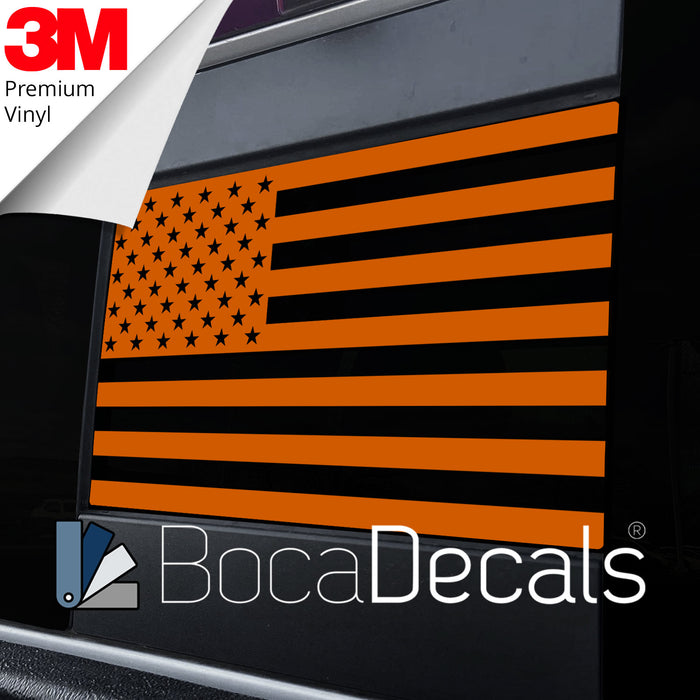 BocaDecals 2009-2025 Dodge RAM 1500/2500/3500 Rear Middle Window American Flag Decal