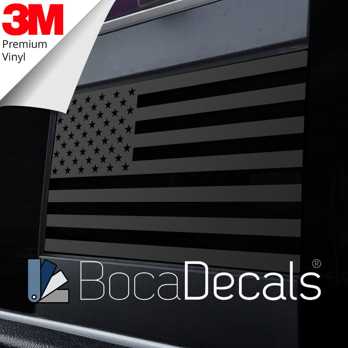 BocaDecals 2009-2025 Dodge RAM 1500/2500/3500 Rear Middle Window American Flag Decal