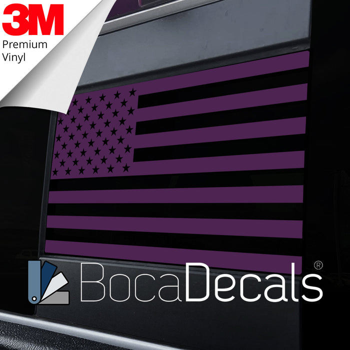 BocaDecals 2009-2025 Dodge RAM 1500/2500/3500 Rear Middle Window American Flag Decal