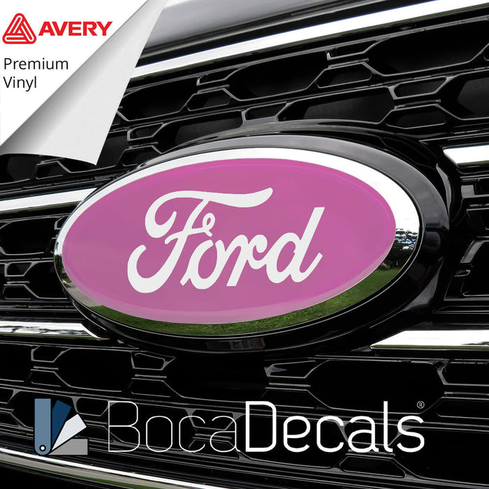 BocaDecals Emblem Overlay Insert Decals For 2024-2026 Ford F150 (Set of 2)