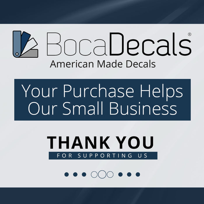 BocaDecals 2006-2024 Ford Steering Wheel Emblem Decals (Set of 3)