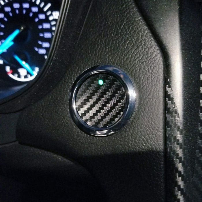 Ford Push Start Carbon Fiber Decal Skin