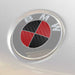 BMW Red/Black Carbon Fiber Emblem Logo Decals
