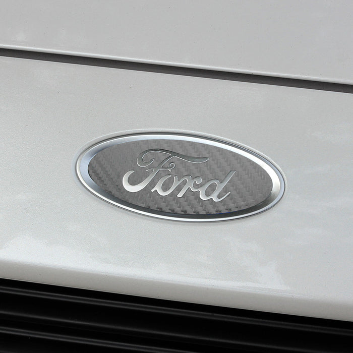 2013-2020 Ford Fusion Carbon Fiber Ford Oval Decal Emblem Inserts