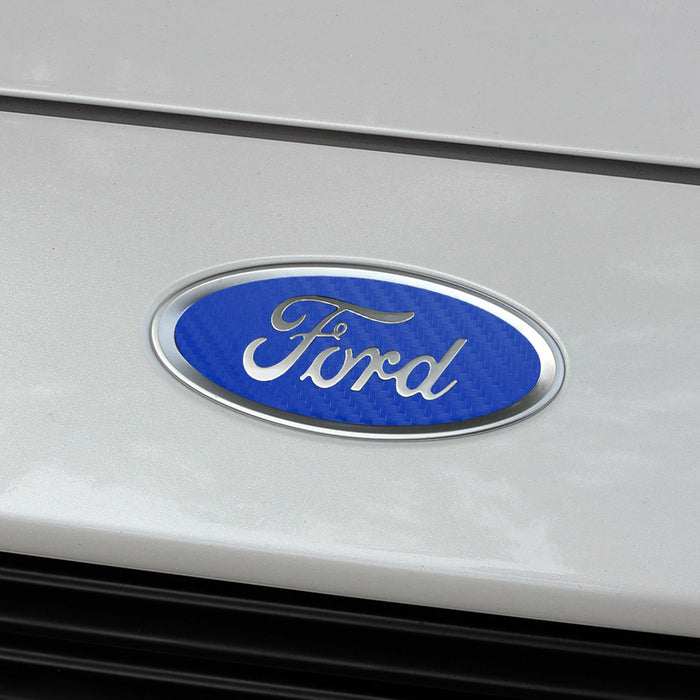 2013-2020 Ford Fusion Carbon Fiber Ford Oval Decal Emblem Inserts