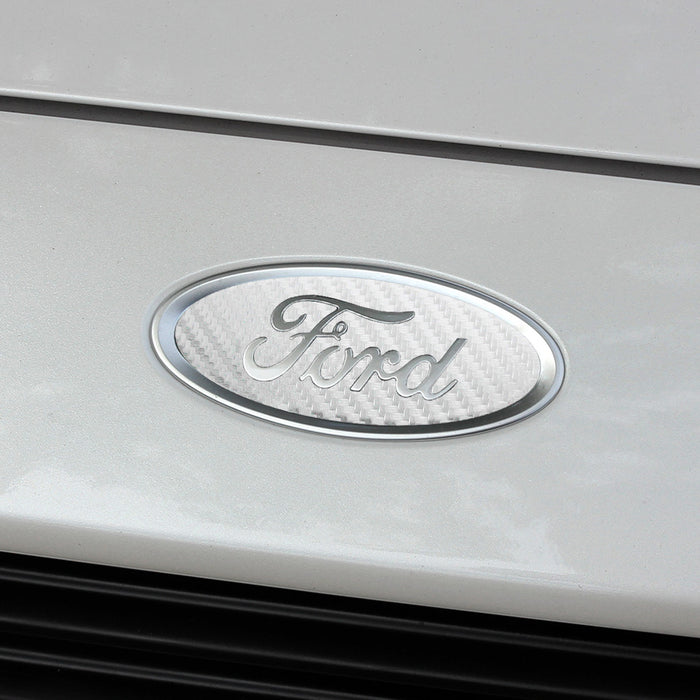 2013-2020 Ford Fusion Carbon Fiber Ford Oval Decal Emblem Inserts