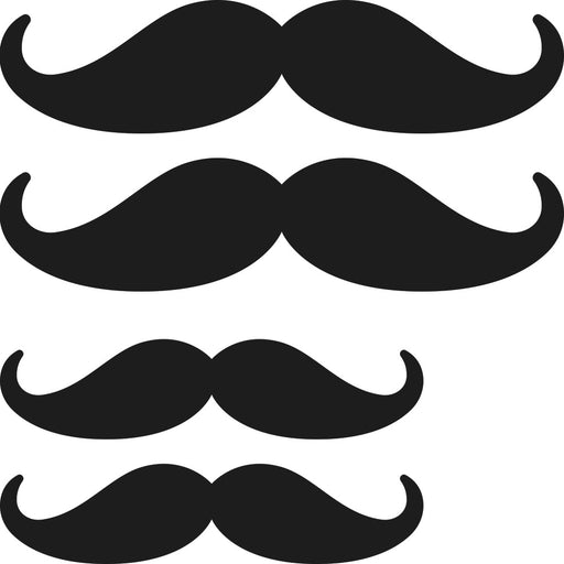 Mustache Decals