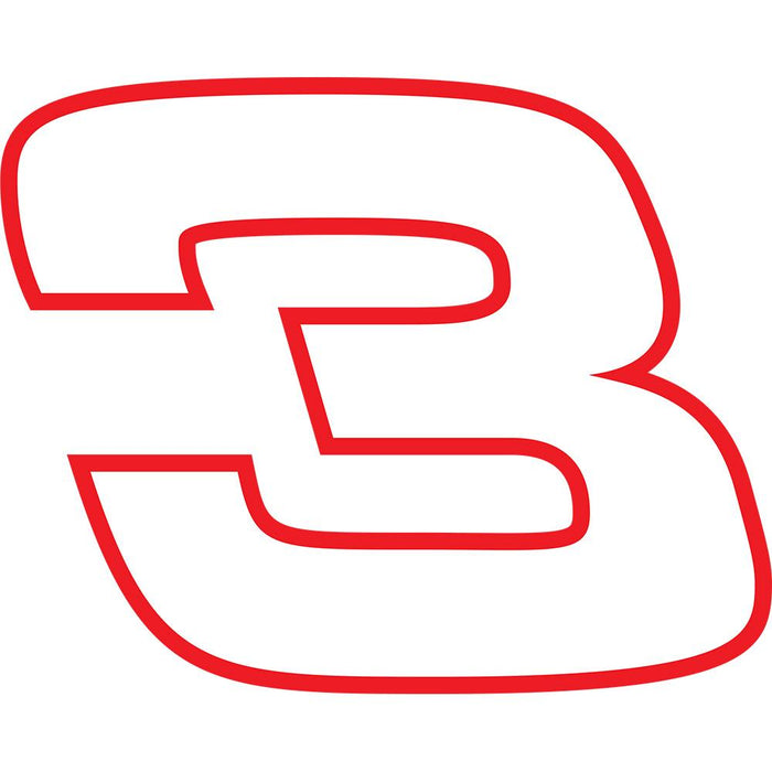 6 Inch Dale Earnhardt #3 Decal