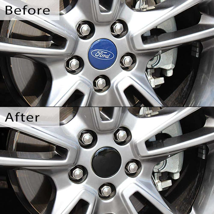 2013-2016 Ford Fiesta ST Center Cap Decals (Glossy Black)